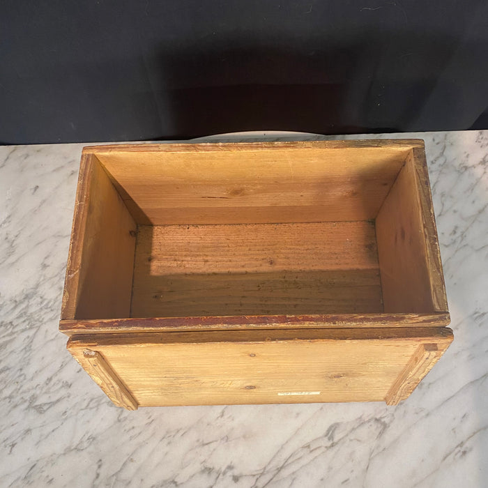 Antique French Tea Box Faux Painted The Noir Large Decorative Box