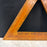 Antique Triangular Hardwood Cribbage Board
