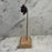 Antique French Purple Porcelain Flower Botanical Sculpture on Custom Display Stand