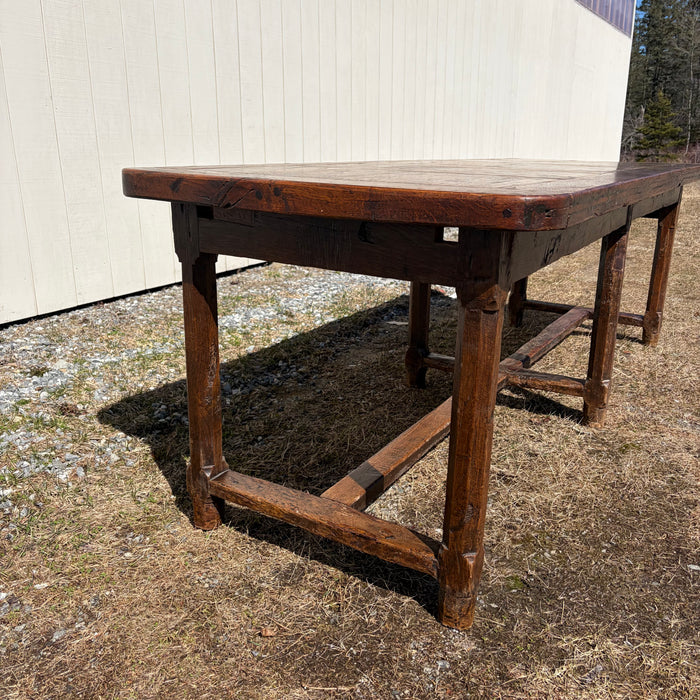 Antique French Farmhouse Large Dining Table from Provence