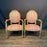 Pair of French Louis XVI Style Giltwood Armchairs, Fauteuils or Salon Chairs