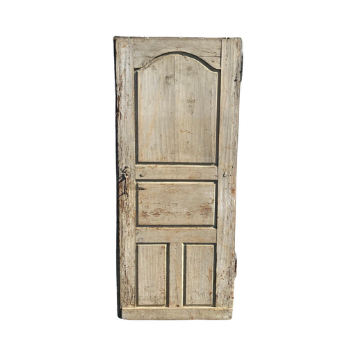 French Early 19th Century Carved and Signed Door with Original Hardware