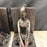 Pair of Vintage American Seated Ballerina Figural Bookends with Bronze Finish
