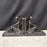 Pair of Vintage American Seated Ballerina Figural Bookends with Bronze Finish