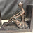 Pair of Vintage American Seated Ballerina Figural Bookends with Bronze Finish