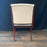Pair of Klismos Ebony and Mahogany Neoclassical Occasional, Accent, Side or Dining Arm Chairs Newly Reupholstered