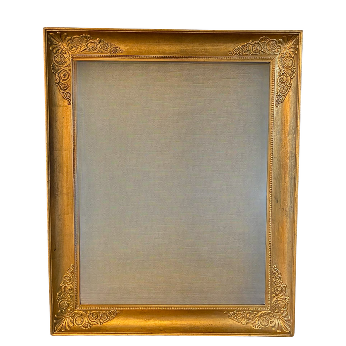 Large French Empire Style Mirror with Gold Gilt Finish