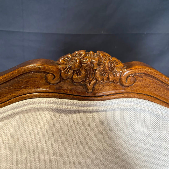 Pair of Elegant French Walnut Louis XV Armchairs