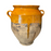 French Large Confit Pot with Yellow Glaze from the 19th Century #2884