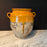 French Large Confit Pot with Yellow Glaze from the 19th Century #2884