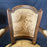 Pair of French Early 19th Century Walnut Louis XVI Armchairs or Fauteuils with Original Toile Upholstery and Brass Tacking