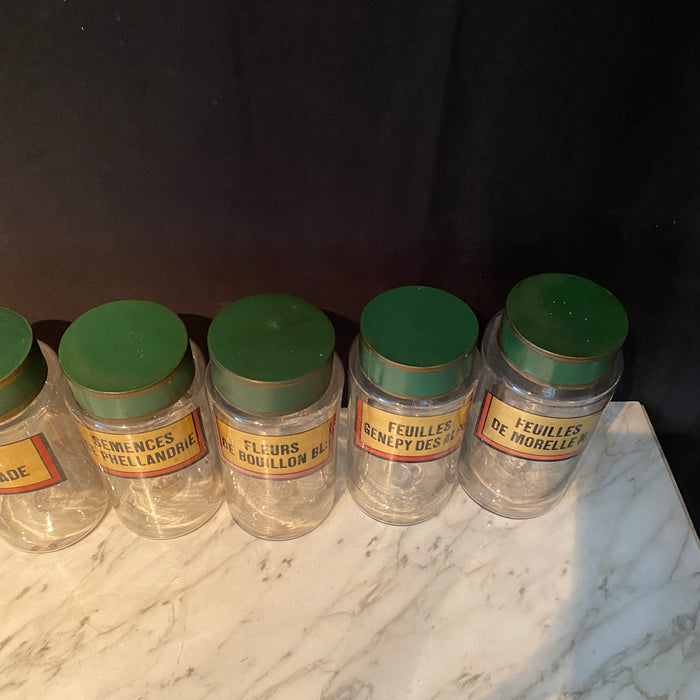 French Apothecary Jar Set of 8