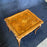 French Provincial Louis XV Side Table with Rimmed Parquet Top