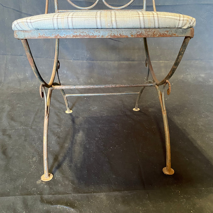 Scroll Rion Chair Pair of Vintage Salterini Umanoff Style Iron Scroll Back Dining Side C ...