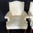 Pair of Classic British Georgian Style Armchairs with Carved Lattice Work