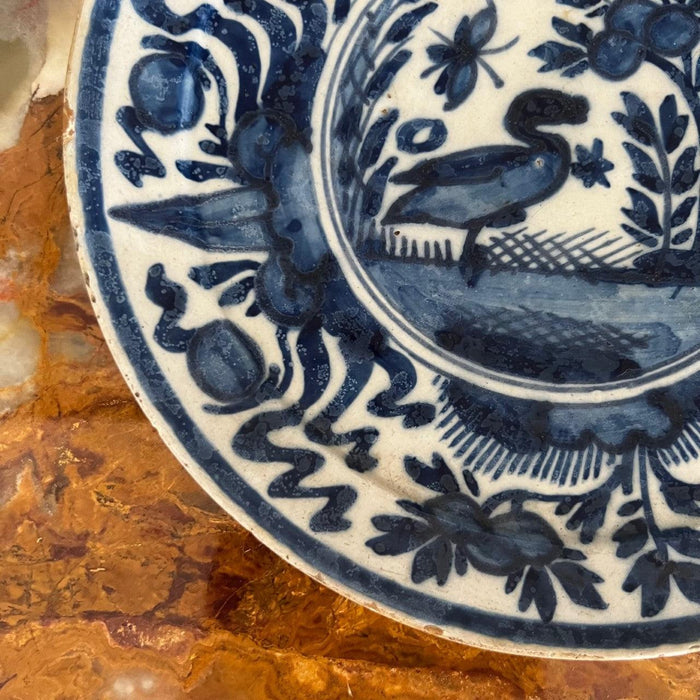 18th Century Dutch Delft Blue and White Cabinet Plate