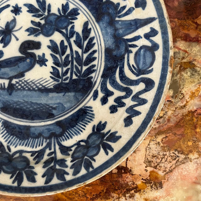 18th Century Dutch Delft Blue and White Cabinet Plate