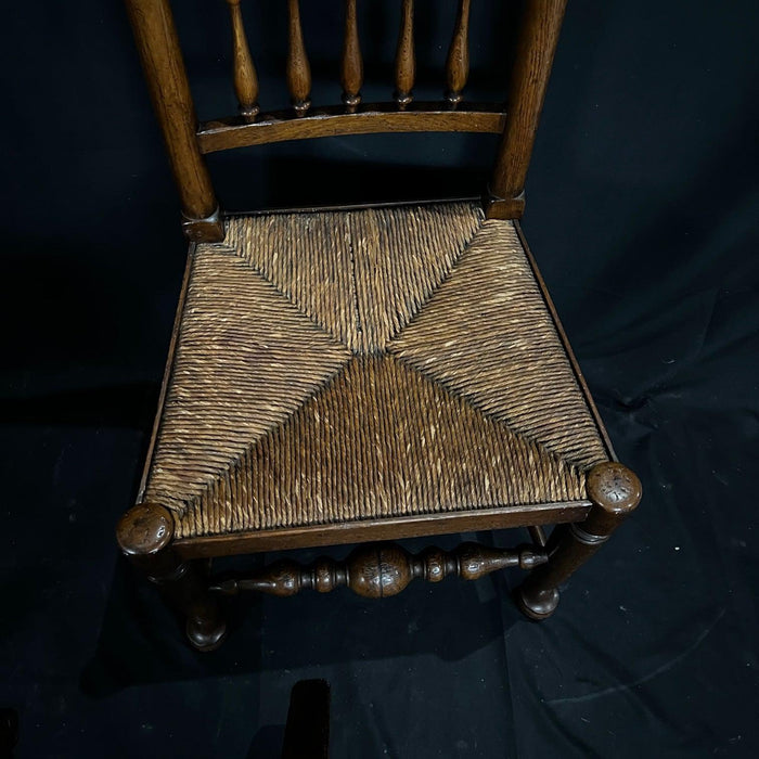 Pair of Straight Backed Antique Chairs