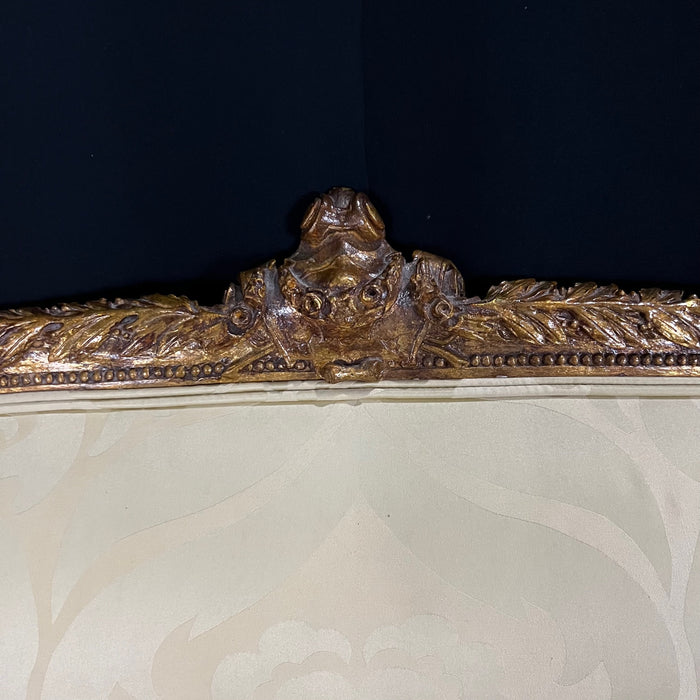 Louis XVI Gold Sofa, Loveseat or Settee