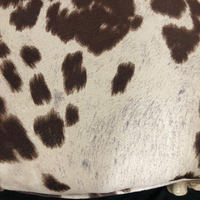 Set of Three French Louis XV Style Cerused Side Chairs with Faux Hide upholstery