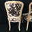 Set of Three French Louis XV Style Cerused Side Chairs with Faux Hide upholstery