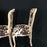 Set of Three French Louis XV Style Cerused Side Chairs with Faux Hide upholstery