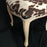 Set of Three French Louis XV Style Cerused Side Chairs with Faux Hide upholstery