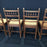 Set of Nine Period French Henri II Oak Caned Dining Chairs