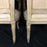 Pair of Louis XIV Neoclassical Style Cream Painted French Bergere Arm Chairs