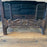 Antique carved wooden chair with new upholstery 