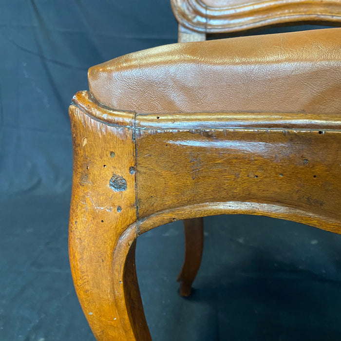Finely Carved Musical Instrument Walnut French Victorian Louis XVI Arm Chair