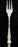 British Silver Pickle Fork or Hors D'oeuvres Fork with Twig Carved Bone Handle