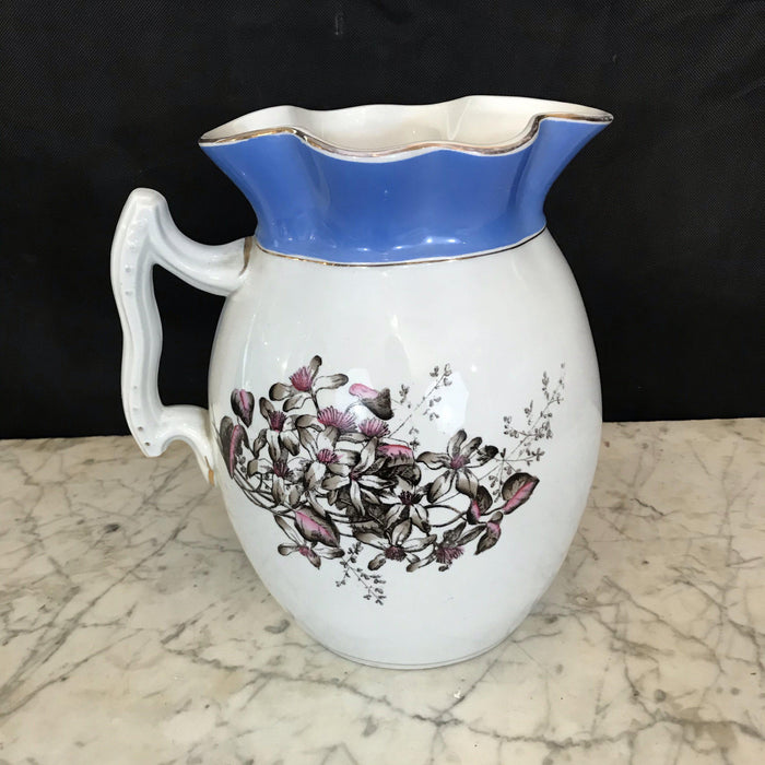 British Stone China Pitcher and Bowl Set by Maddock & Company