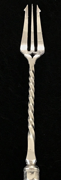 British Silver Pickle Fork or Hors D'Oeuvres Fork