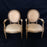 Pair of Walnut Louis XVI Armchairs or Fauteuils