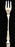 French Silver and Mother of Pearl Pickle Fork or Serving Fork