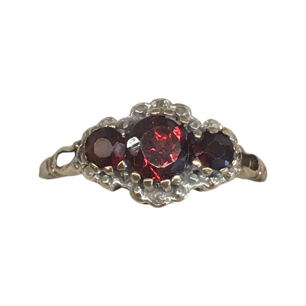 Antique garnet 2025 engagement rings