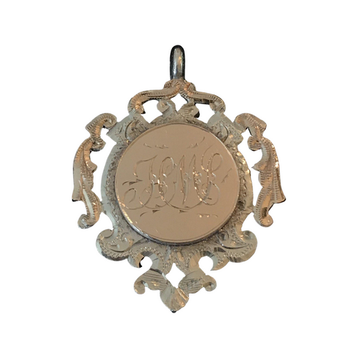 British Silver and Gold British Medal Pendant dated 1911, maker William Hair Haseler Birmingham