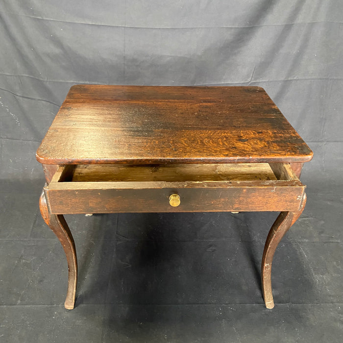 Elegant French Side Table or Desk with Hooved Feet, Early 19th Century