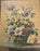 Artwork Pair of Engravings by L. Tessier: Framed Floral Still Life in Matching Frames with Lemon Gold Moldings by L. Tessier