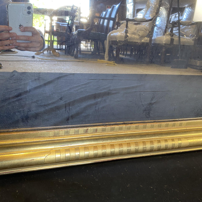 Antique French Gold Mirror - Detail View - For Sale