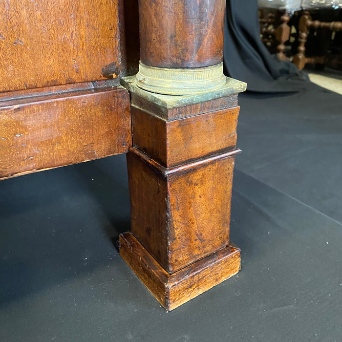 Marble Top Chest of Drawers - Detail Foot View - For Sale