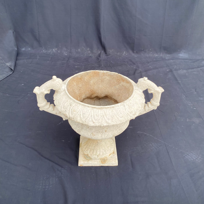 Large French Style Early 20th Century Neoclassical Stone Resin Garden Urn