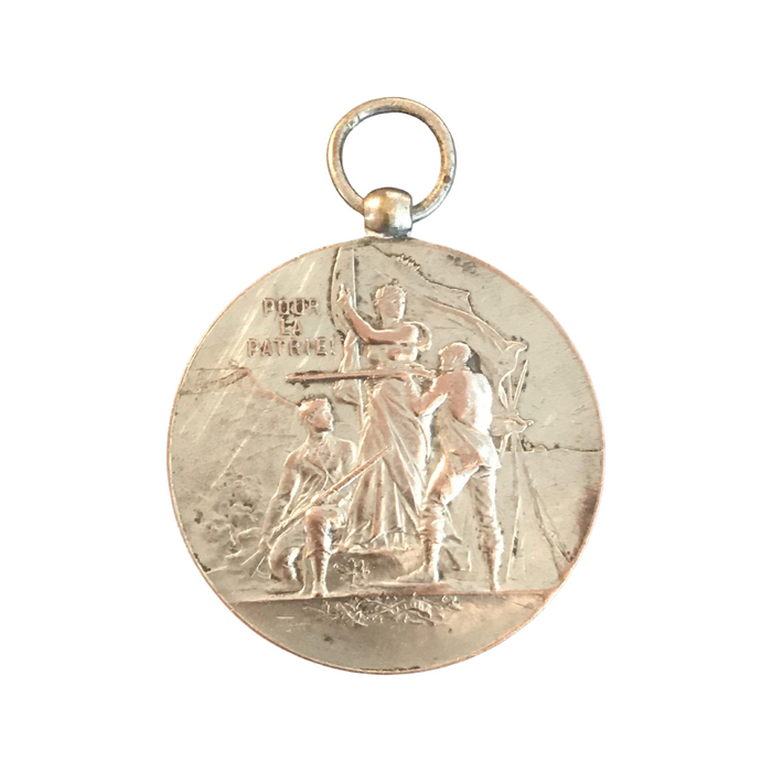 French Medal Pendant: Pour La Patrie! Award: Shooting Riflery Competition of France
