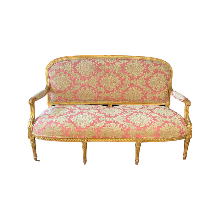 French Louis XVI Sofa - Front View - For Sale