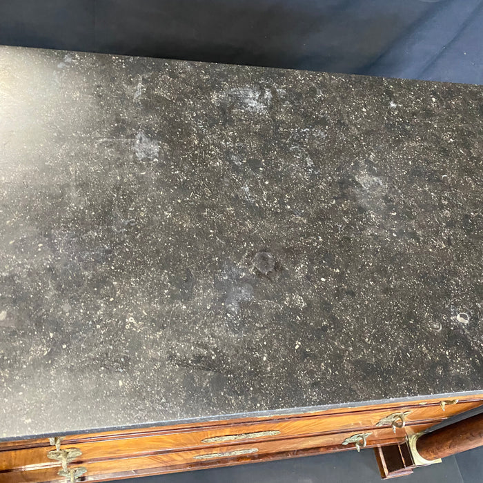 French Empire Marble Top Dresser - Close Up Marble View - For Sale