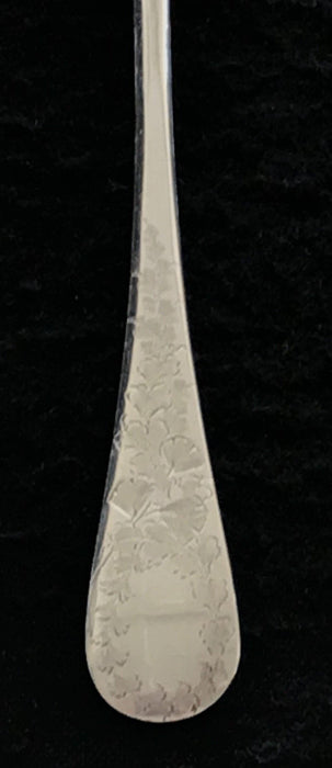 Antique British Silver Bread Fork or Serving Fork or Hors D'oeuvres Fork