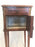Antique side table or nightstand with a marble top and interior 