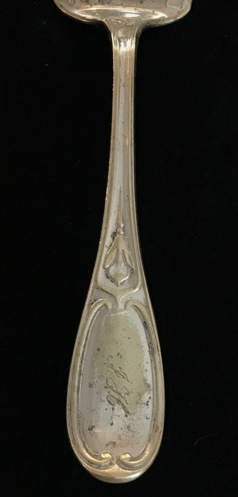 French Silver Hand Etched Fish Server