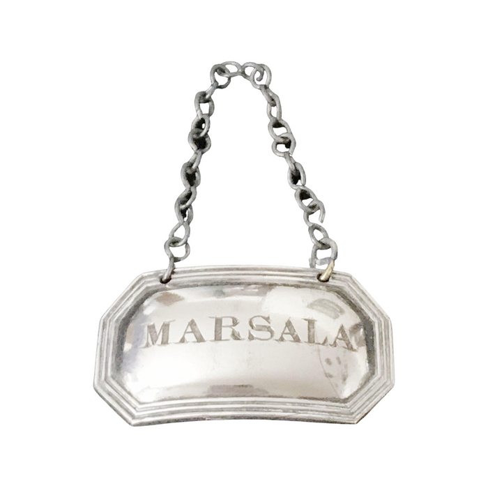 British Silver 1790 UK Sheffield Marsala Wine Label